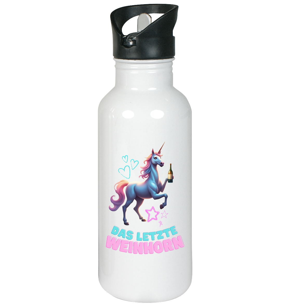 Das letzte Weinhorn - Edelstahl-Trinkflasche
