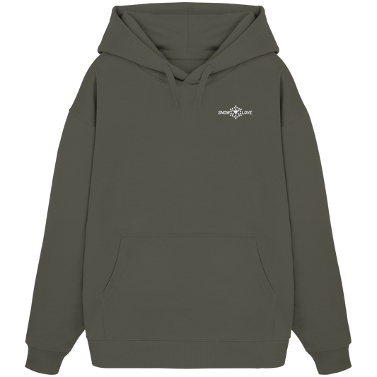 Snowlove - bestickt - Organic Oversize Hoodie (Stick)