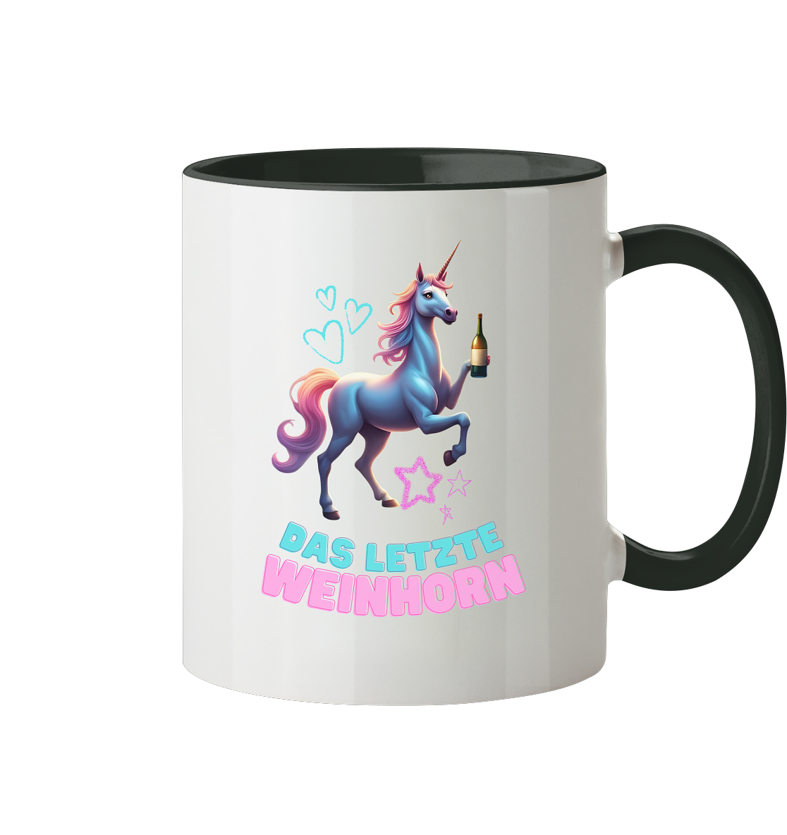 Das letzte Weinhorn - Tasse zweifarbig