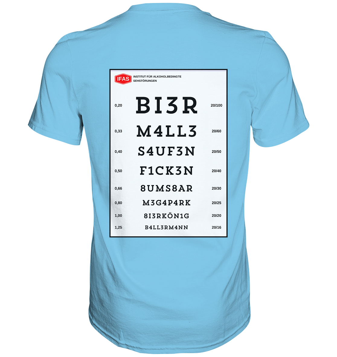 Sehtafel Malle - Premium Shirt