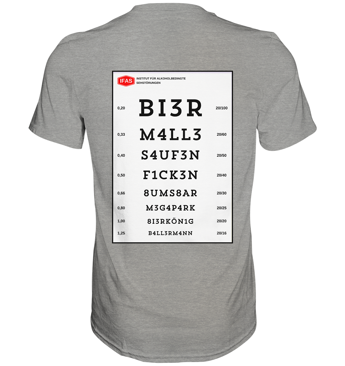 Sehtafel Malle - Premium Shirt