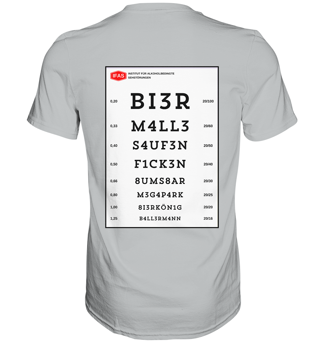 Sehtafel Malle - Premium Shirt