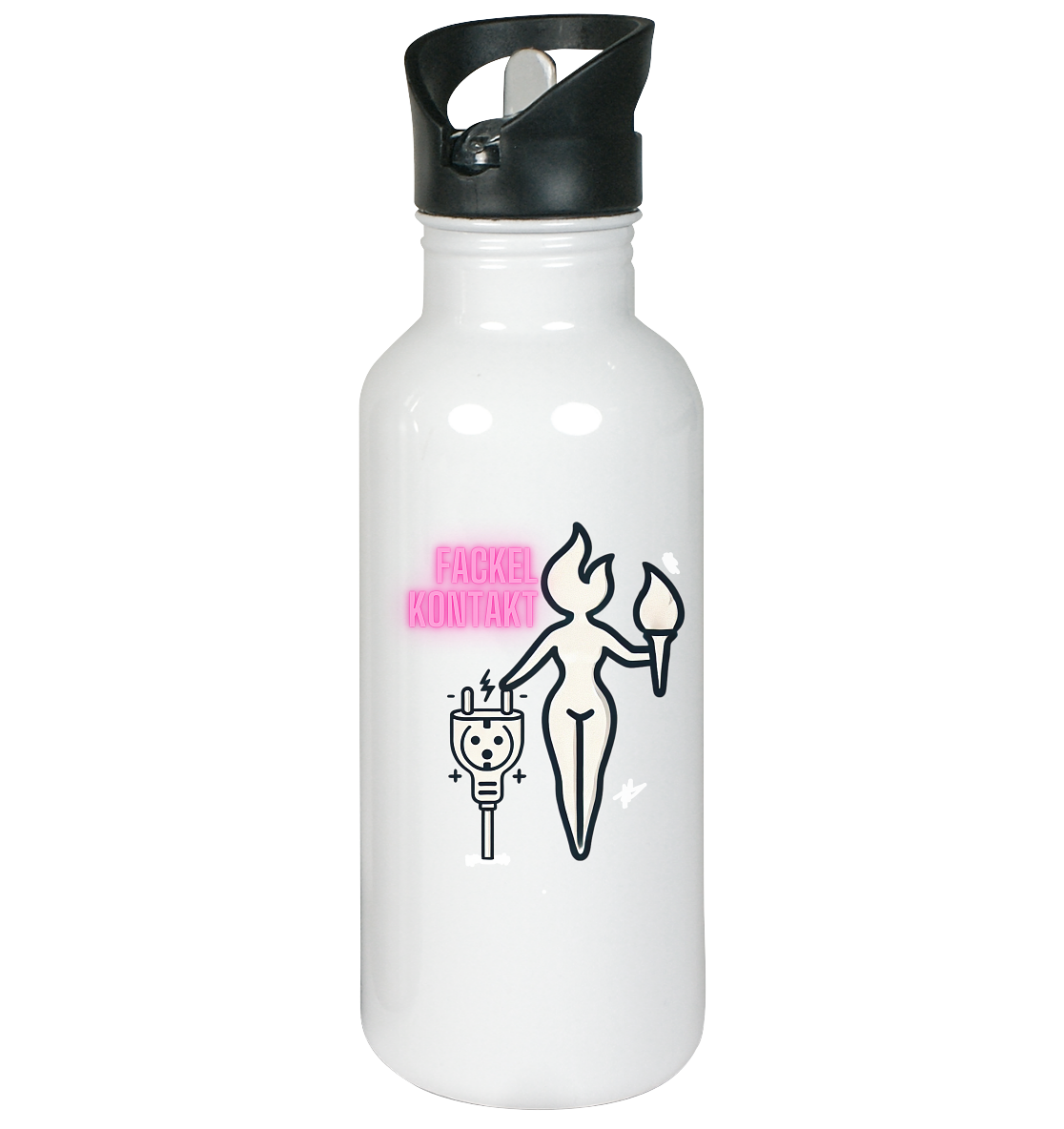 Fackelkontakt - Edelstahl-Trinkflasche