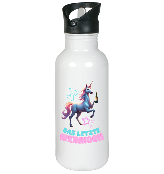 Das letzte Weinhorn - Edelstahl-Trinkflasche
