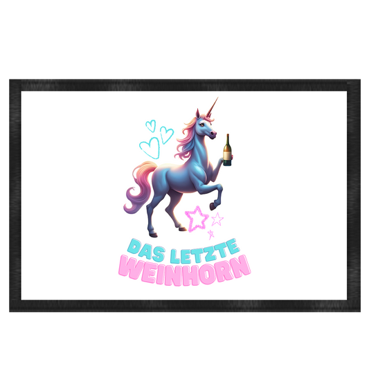 Das letzte Weinhorn - Fußmatte 60x40cm