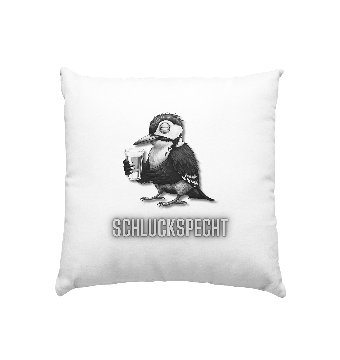 Schluckspecht - Kissen 40x40cm