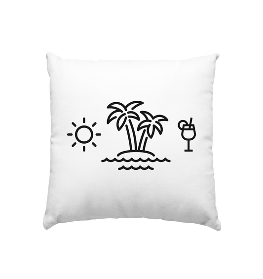 Sonne, Insel & Aperol - Kissen 40x40cm