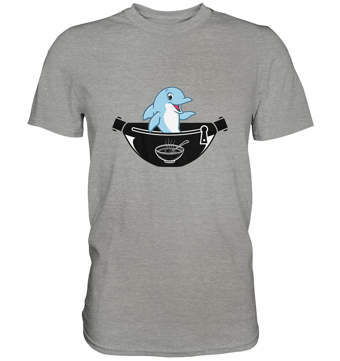 Delfin, Bauchtasche & Suppe - Premium Shirt