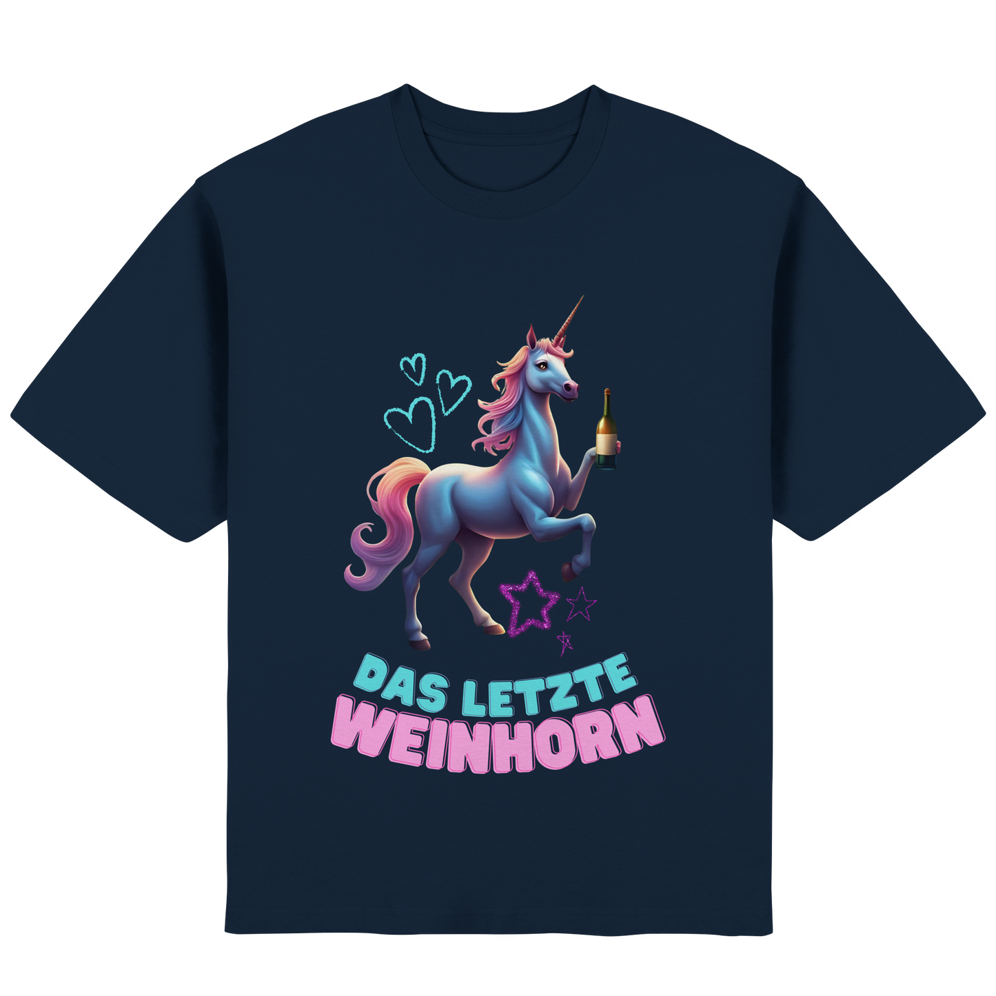 Das letzte Weinhorn - Streetwear Oversized T-Shirt