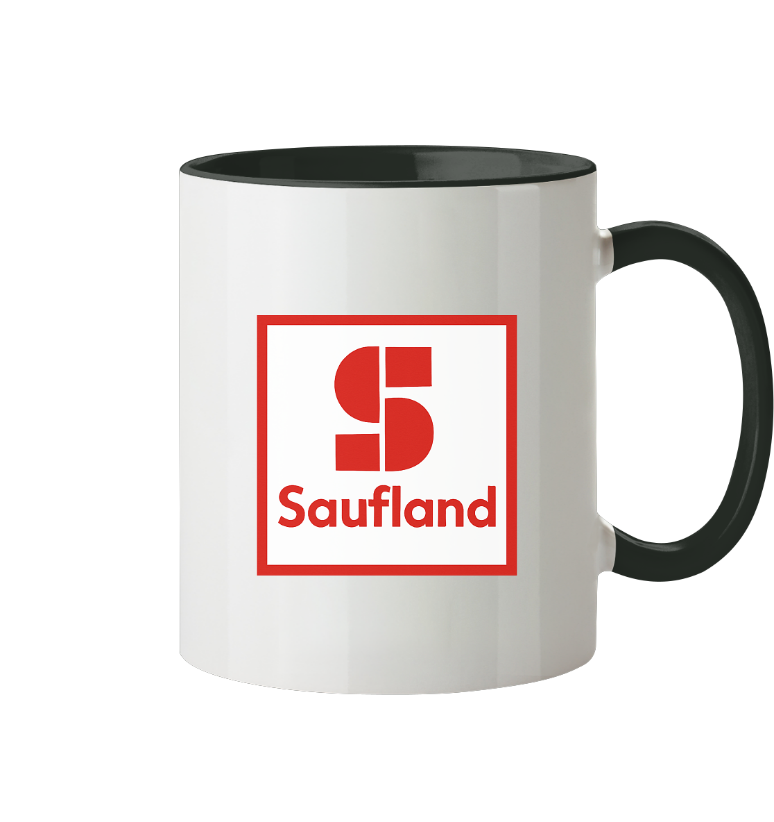 Saufland - Tasse zweifarbig